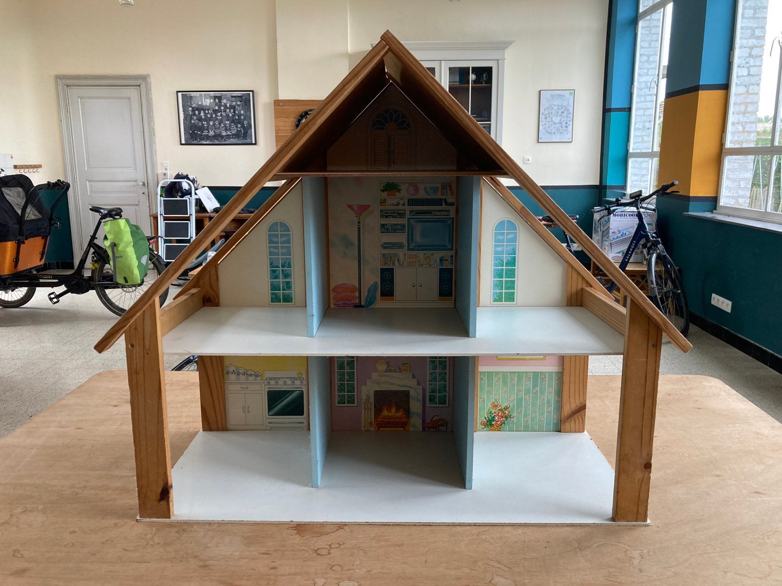 Houten poppenhuis, Enlèvement, Comme neuf, Maison de poupées