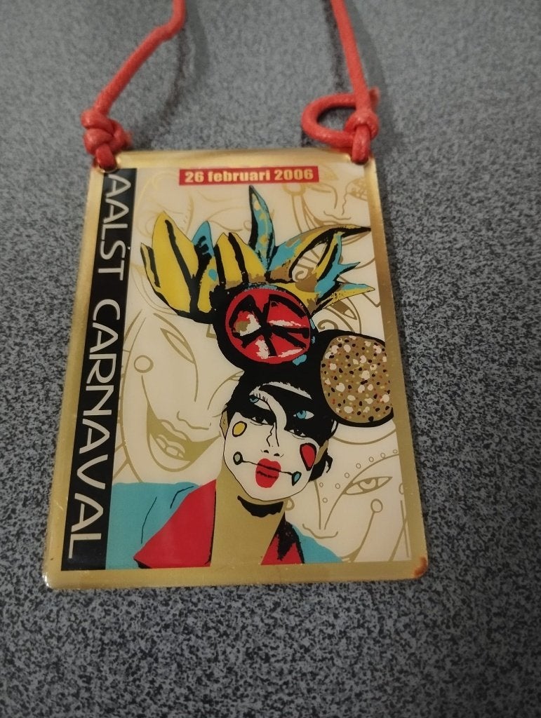 Carnaval medaille Aalst metaal 2006, Ophalen of Verzenden, Overige materialen