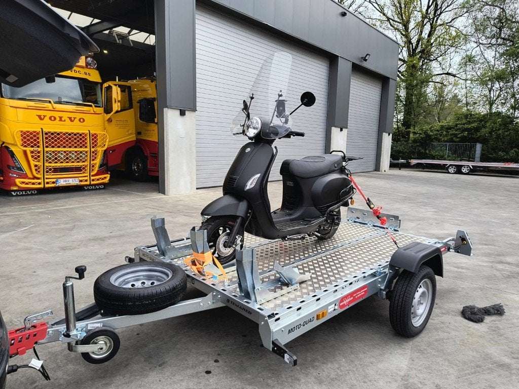 Aanhangwagen / motortrailer te huur – Deurne-Zuid Antwerpen, Fietsen en Brommers, Ophalen, Nieuw