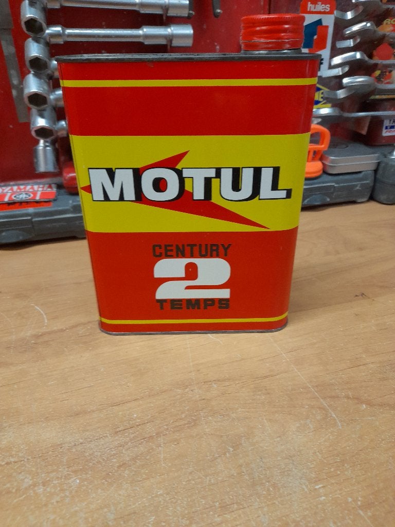 oude motul century 2-takt 2t motorfiets lege oliekan, Verzenden, Gebruikt, Overige typen