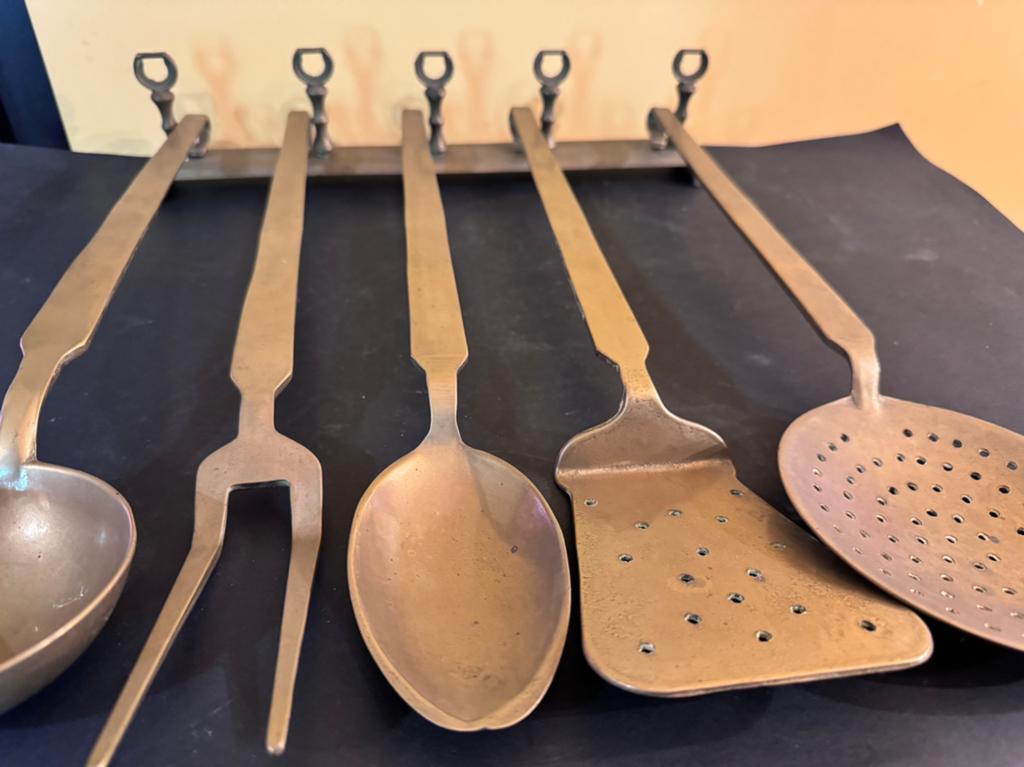 Antiek messing keukengerei, Ophalen of Verzenden