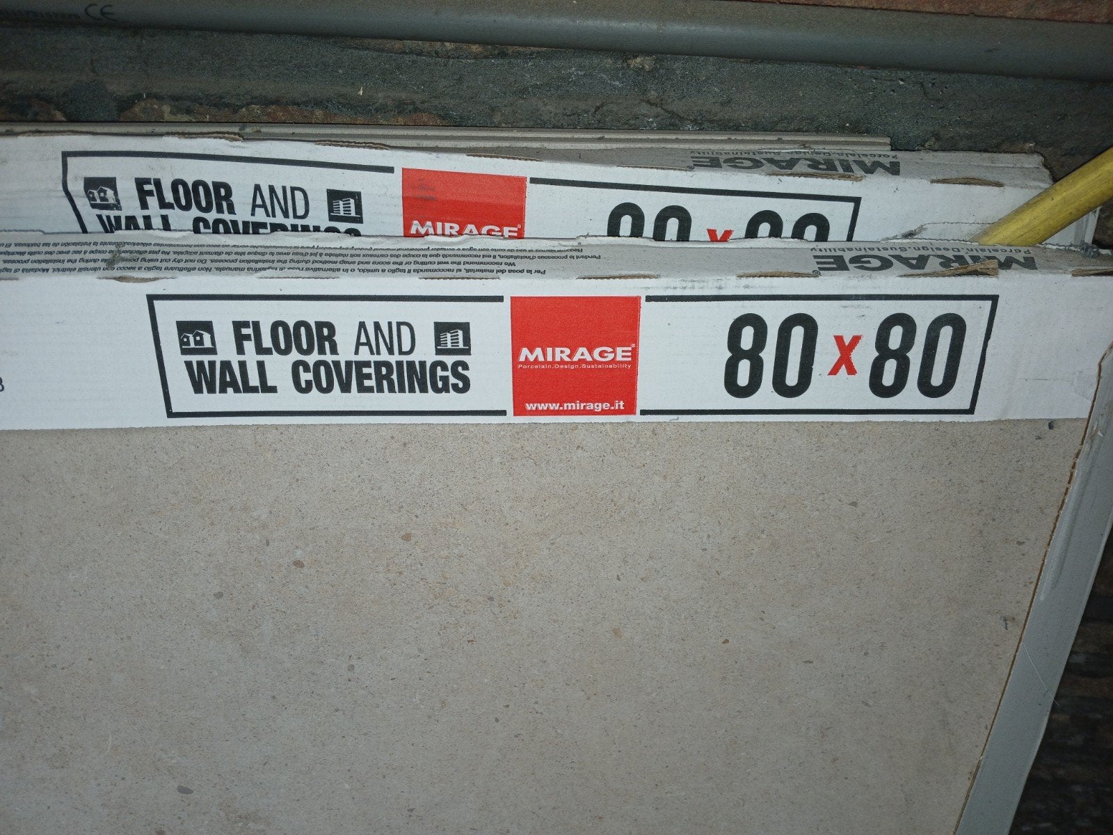 wand of vloertegels vol volkeramisch 80x80cmtr zandkleur, Doe-het-zelf en Bouw, Steigers, Ophalen