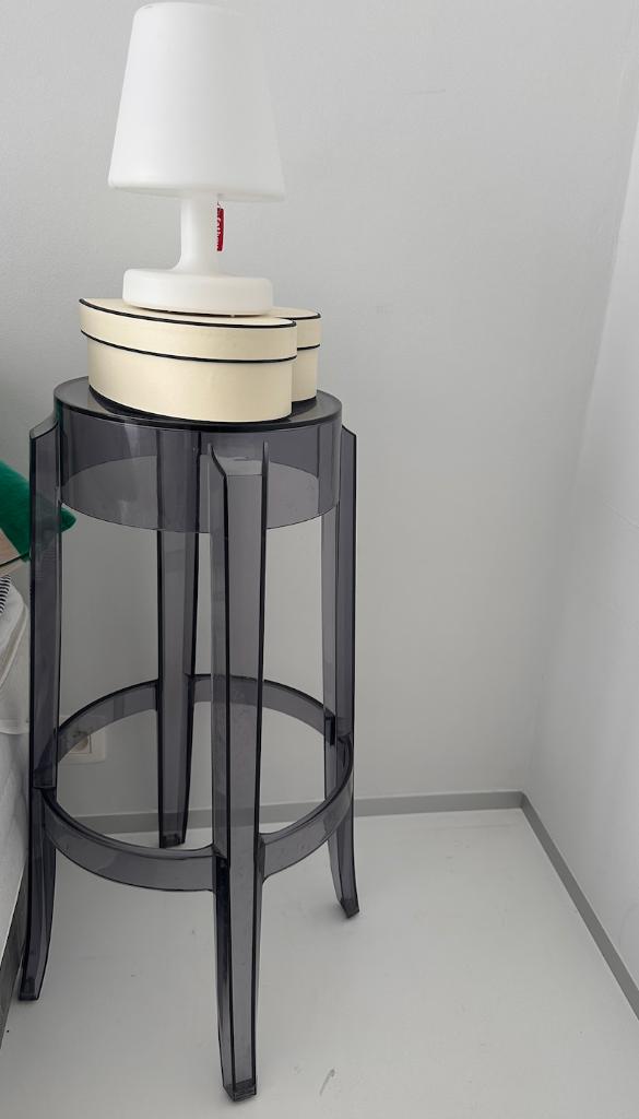 Kartell Charles Ghost Fume kruk 2 stuks, Ophalen, Kunststof, Gebruikt, 60 tot 90 cm
