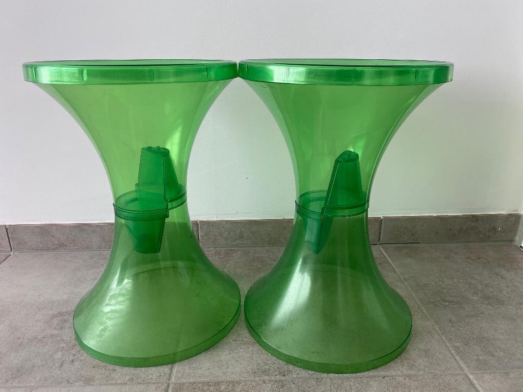 Lot de 2 tabourets tam tam, Autres couleurs, Deux, Enlèvement, Utilisé