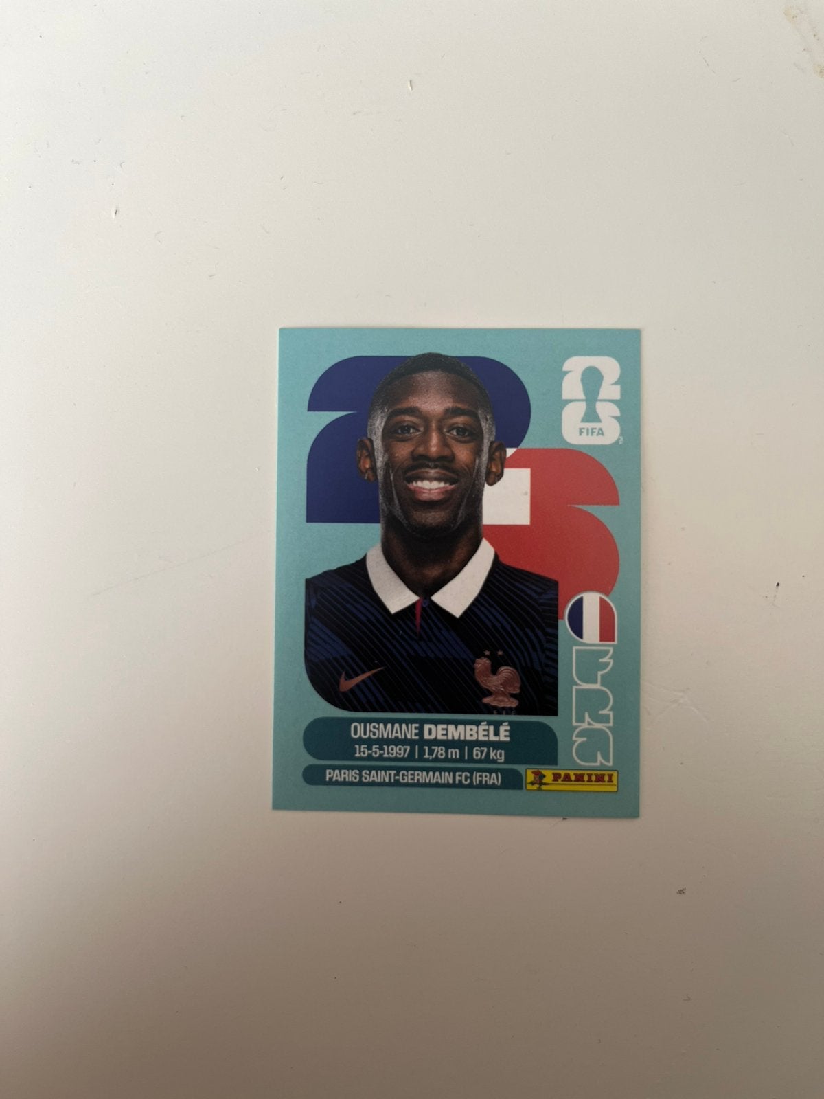 Ousmane dembélé panini world cup sticker 2026, Ophalen, Nieuw, Sticker