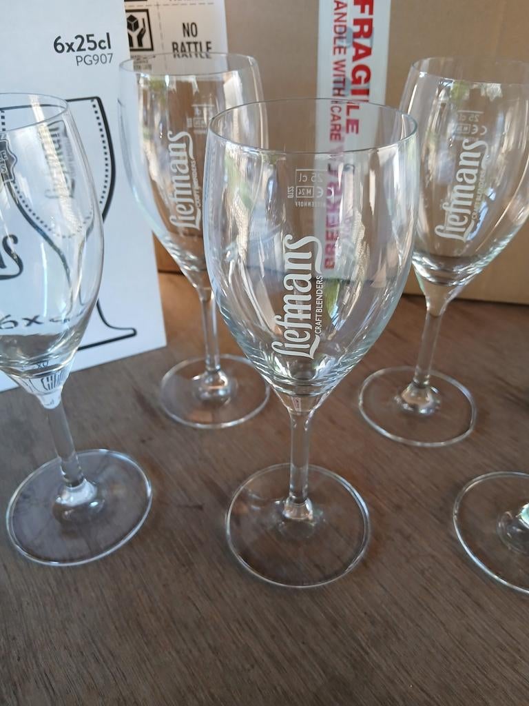 6 liefmans glazen, Verzamelen, Glas en Drinkglazen, Ophalen of Verzenden