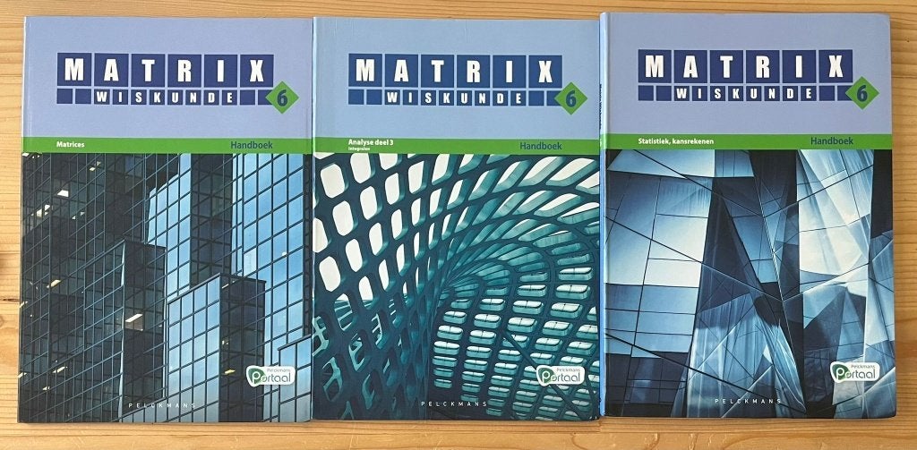 Handboeken Wiskunde Matrix 6, Livres, Autres niveaux, Comme neuf, Enlèvement, Pelckmans