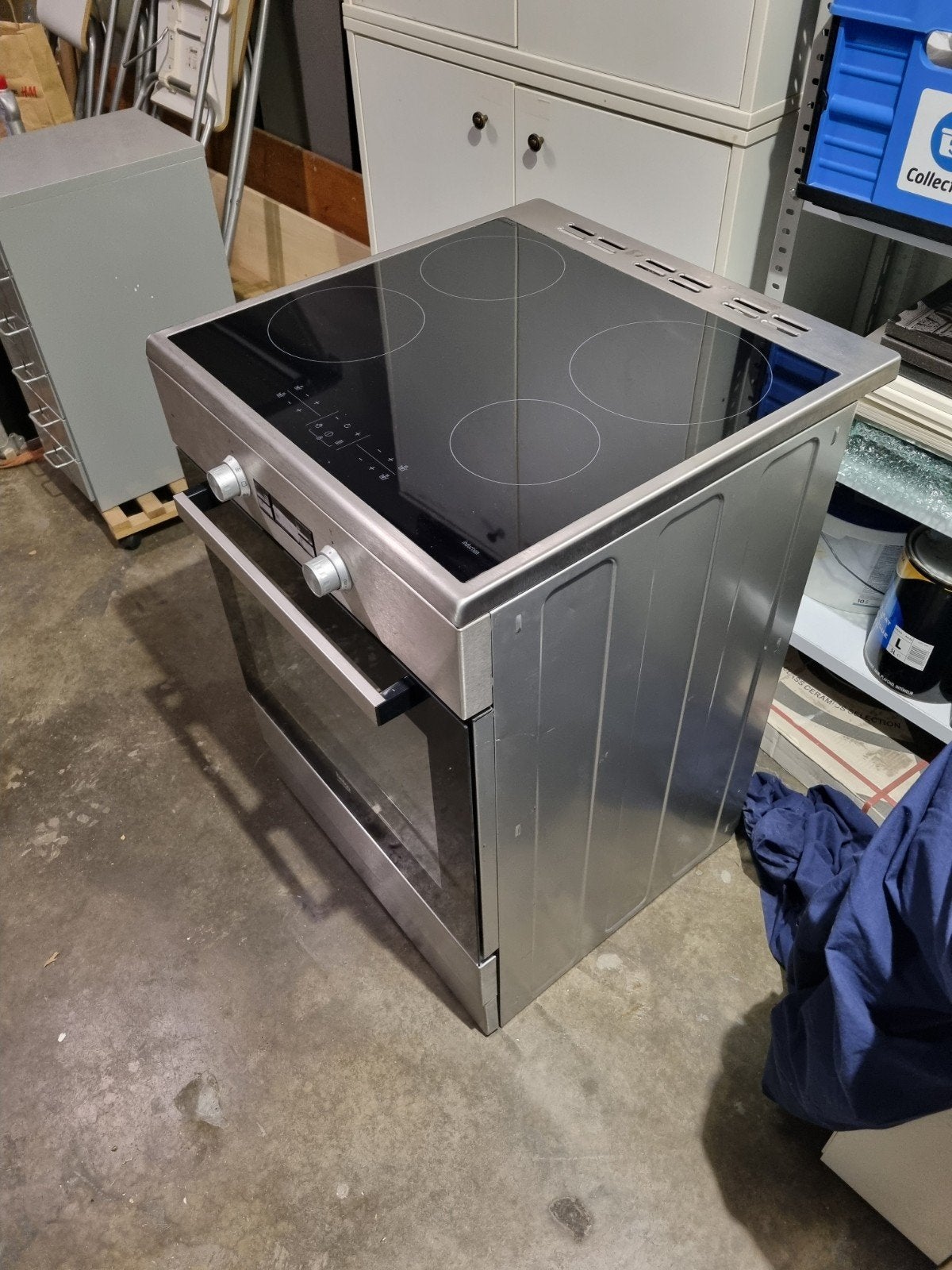 Oven + inductiekookplaten, Elektronische apparatuur, Ophalen, Zo goed als nieuw, Tussenbouw, Inductie