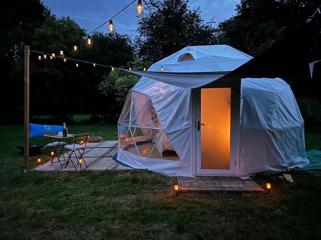 Tente geodesique dôme airbnb 5m diametre, Caravans en Kamperen, Tenten, Ophalen, Nieuw