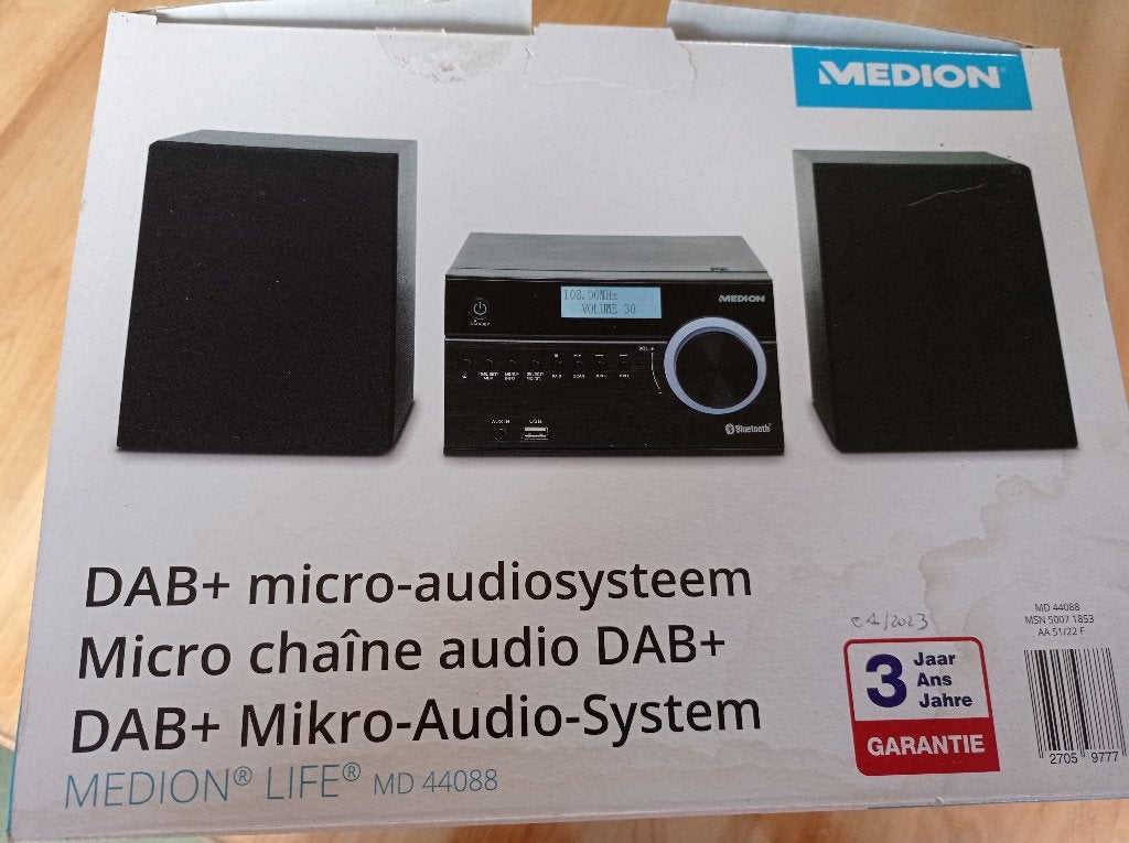 Micro chaîne audio DAB+ MEDION, Autres marques, Micro chaîne, Utilisé, Enlèvement
