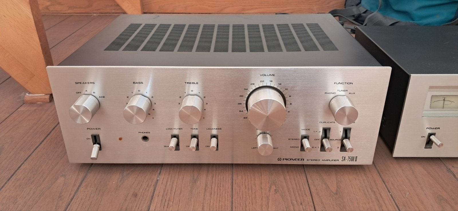 Vintage pioneer versterker SA-7500 II en tuner TX-5500 II, Moins de 60 watts, Reconditionné, Enlèvement, Stéréo