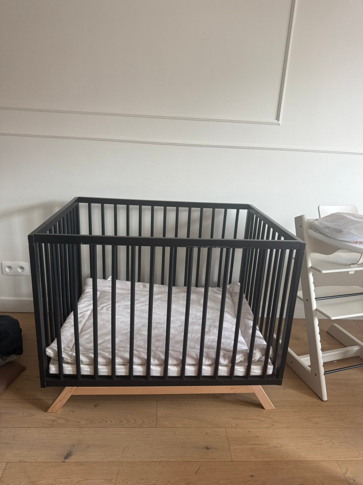 Zwarte baby park, Kinderen en Baby's, Ophalen, Gebruikt