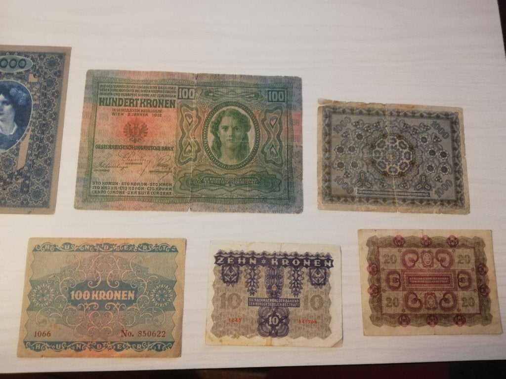 Lot de vieux billets autrichiens, Enlèvement ou Envoi