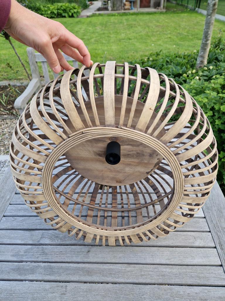 Decoratieve lampkap, Ophalen, Rustiek/landelijk, 25 tot 50 cm, Rond