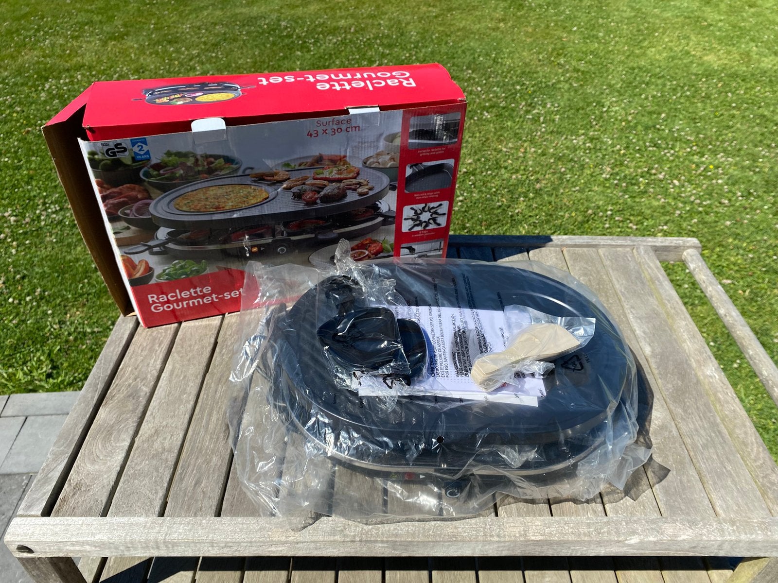Raclette Gourmet-set - Appareil de Cuisson Convivial, Electroménager, Appareils à gourmet, Enlèvement, Neuf, 8 personnes et plus