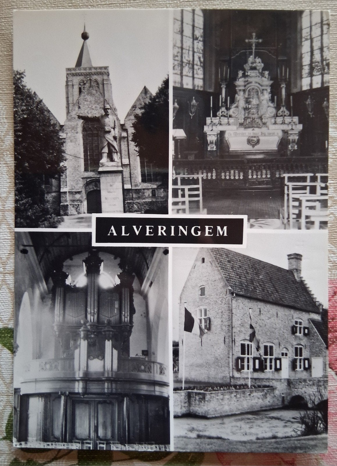vintage Postkaart Alveringem, Collections, Enlèvement ou Envoi