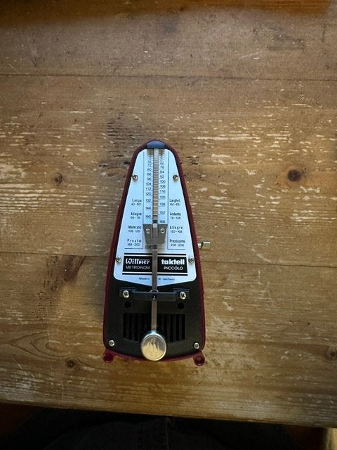 Magnifique métronome Wittner Taktell Piccolo (rouge rubis), Musique & Instruments, Enlèvement, Comme neuf, Autres instruments
