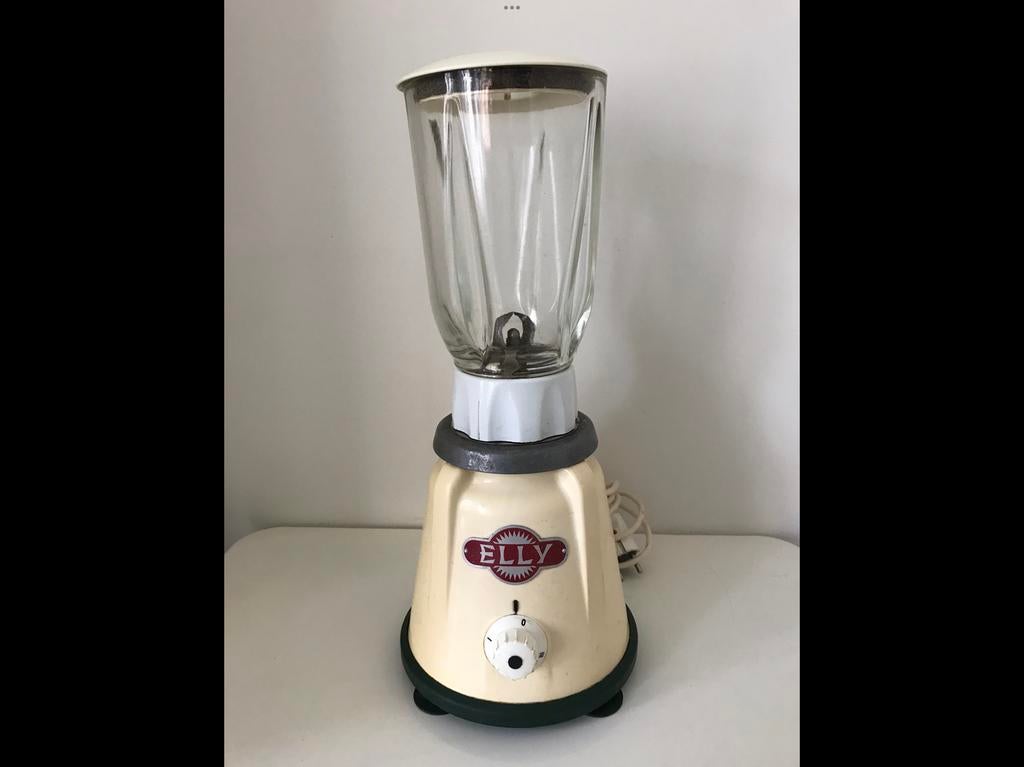 Elly retro vintage blender met glazen kan, Enlèvement ou Envoi, Utilisé, Mélangeur