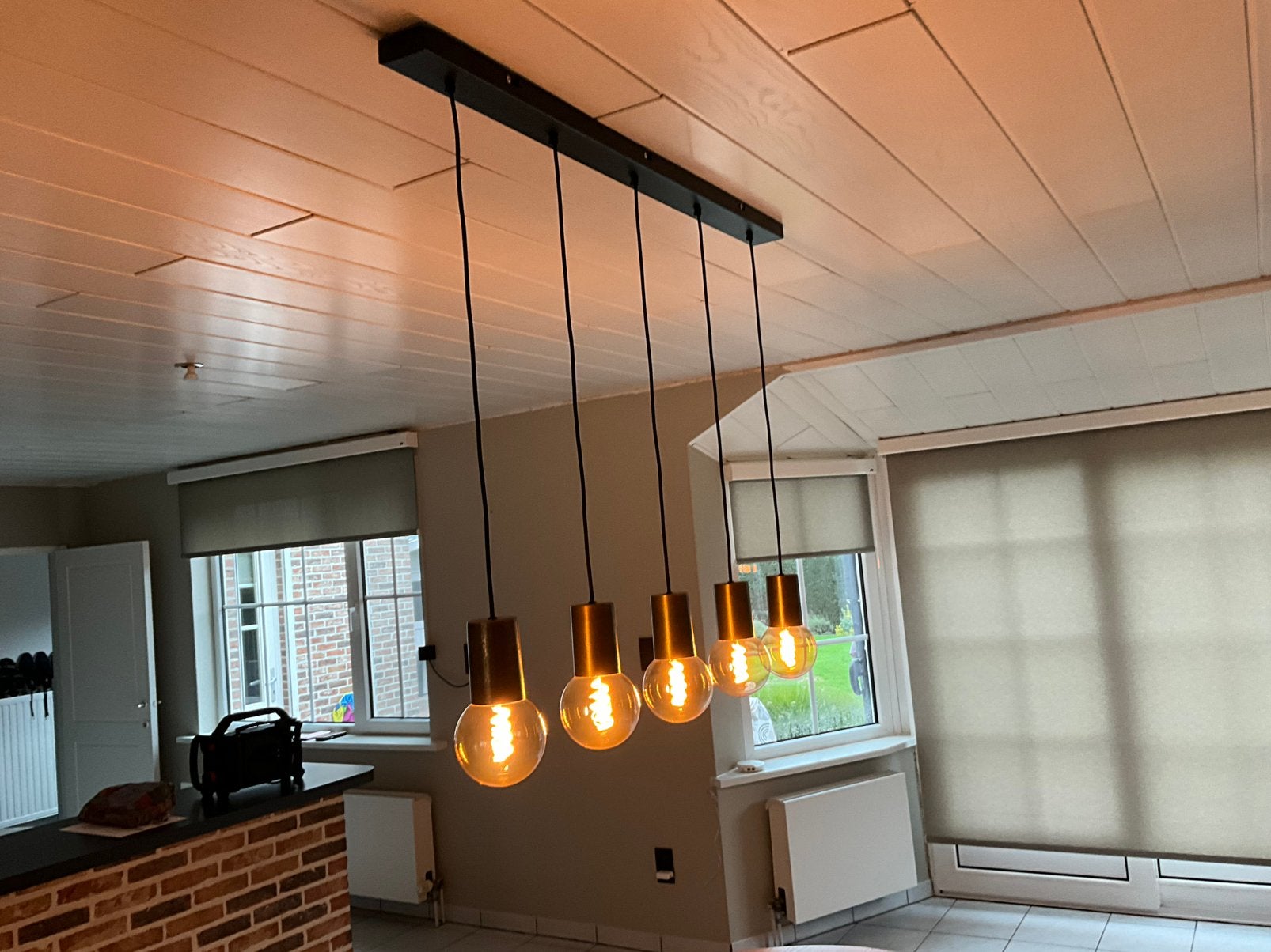 Hanglamp oud brons, Maison & Meubles, Enlèvement, Comme neuf