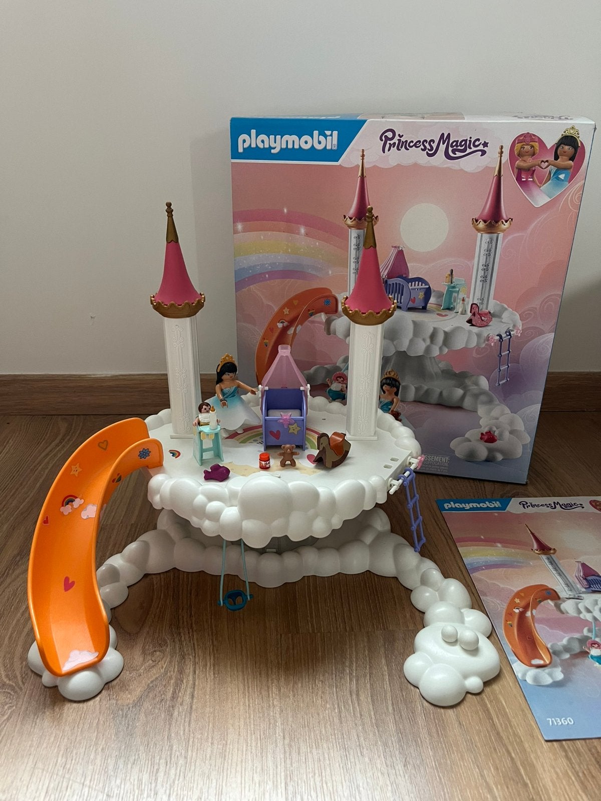 Playmobil regenboogkasteel babykamer, Ophalen of Verzenden, Zo goed als nieuw, Princess