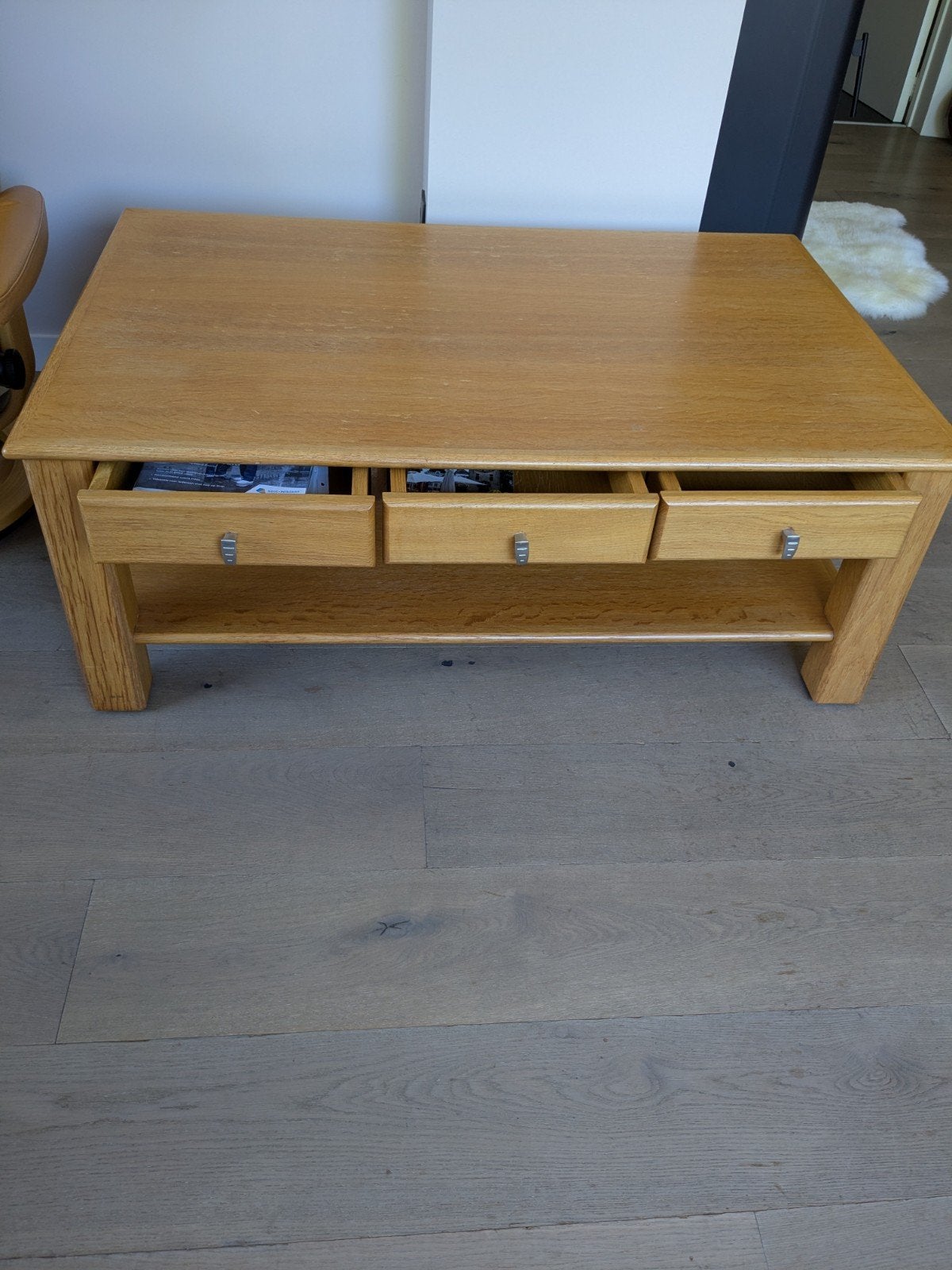 Salontafel in lichte beuk, Huis en Inrichting, Ophalen