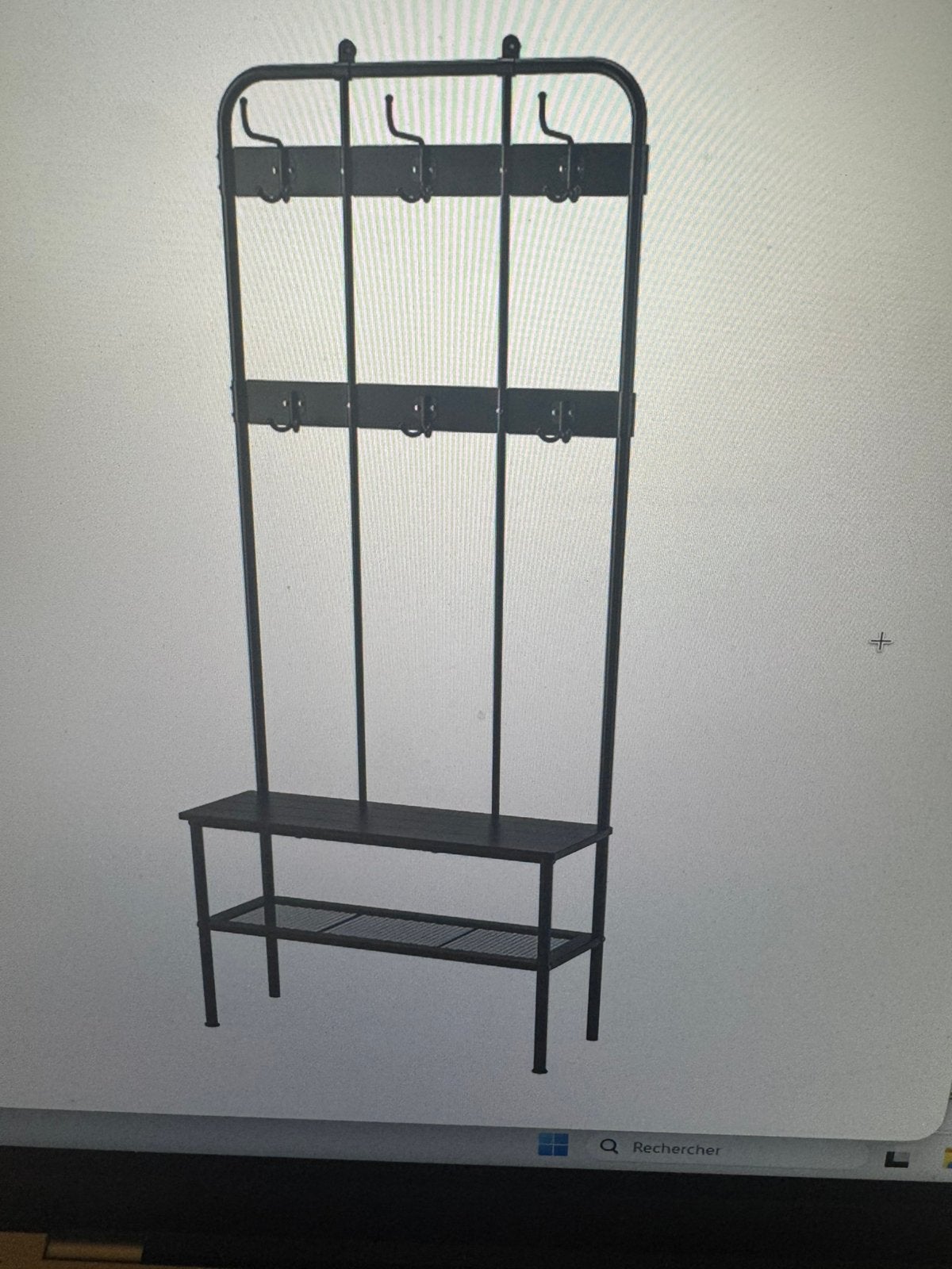 Portemanteau parfait état, Comme neuf, Métal, Portemanteau sur pied, 150 à 200 cm
