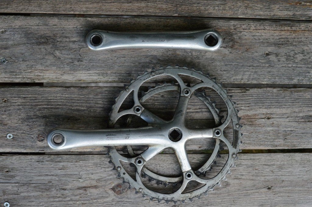 Campagnolo Chorus crankset, Fietsen en Brommers, Fietsonderdelen, Crankstel of Pedalen, Gebruikt, Campagnolo, Ophalen of Verzenden