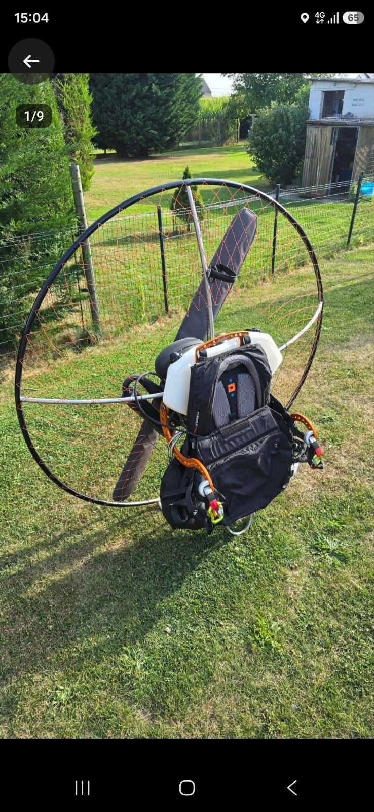 paramotor set te koop, Sport en Fitness, Ophalen, Scherm