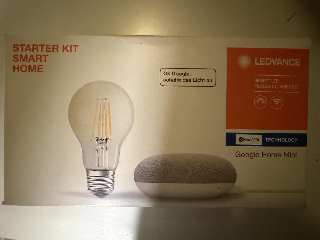 Lamp Google Home - nooit gebruikt - nieuw, Led-lamp, Minder dan 30 watt, Nieuw, E27 (groot)