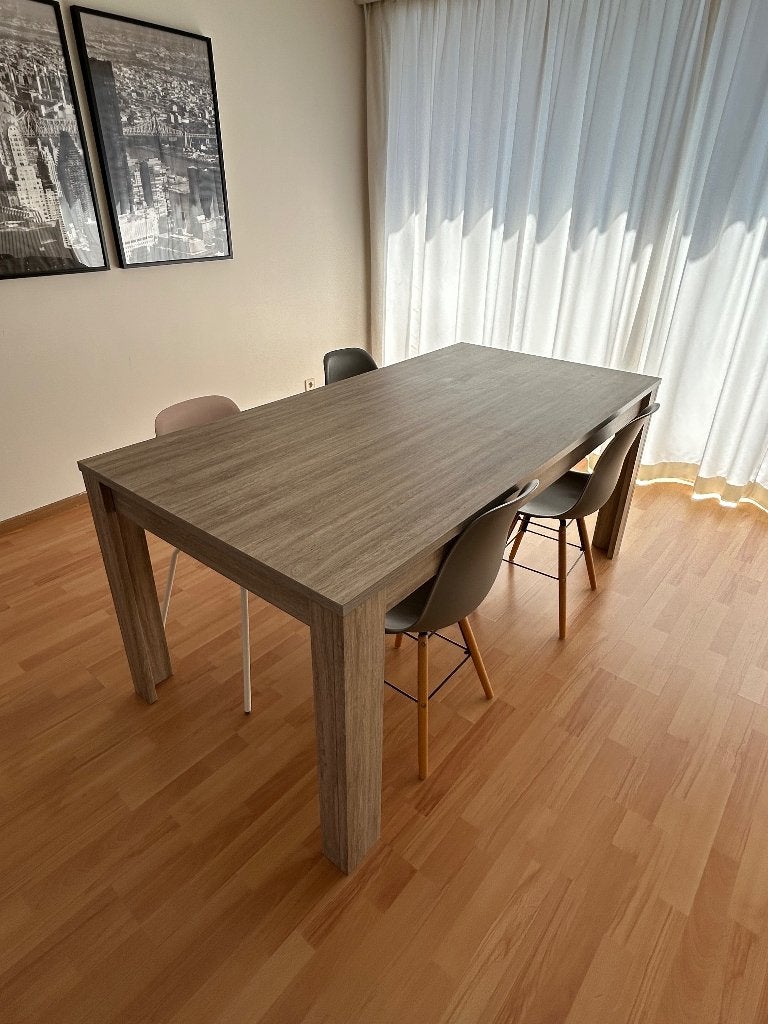 Eettafel 180 cm x 90 cm (met gratis stoelen), Huis en Inrichting, Tafels | Eettafels, Ophalen, 50 tot 100 cm, Zo goed als nieuw