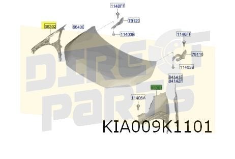 Kia EV3 voorscherm Links ORIGINEEL! 66310EV000, Neuf, Kia, -, -