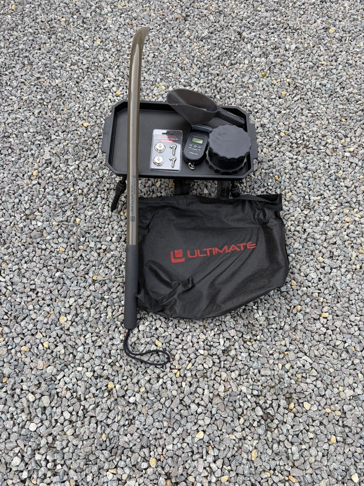Karpervis pakket – Ultimate & Caperlan – Aastafel, werppijp, Watersport en Boten, Ophalen, Zo goed als nieuw, Complete set