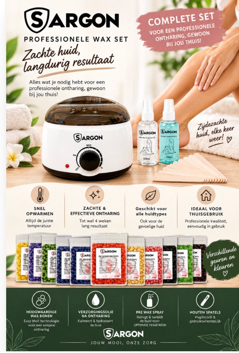 Professionele Wax Set – Complete Ontharingsset nieuw, Elektronische apparatuur, Ophalen of Verzenden, Nieuw, Scheren en Epileren