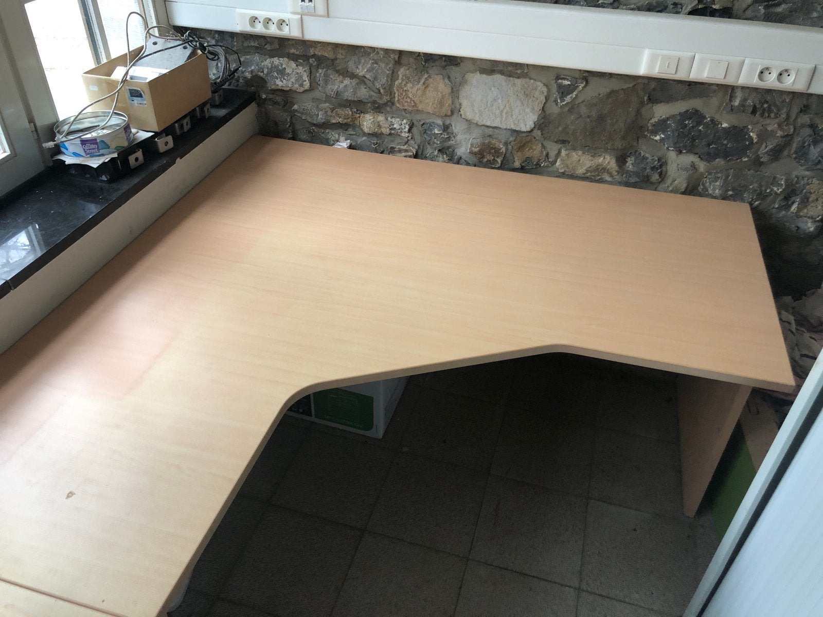 Bureau, 160 cm, Classique, Comme neuf, Bois