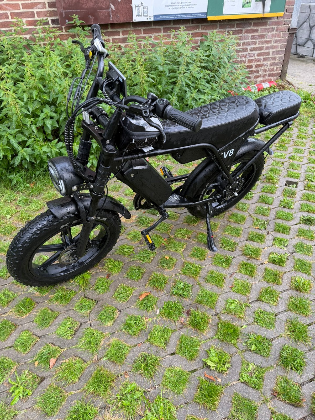 Fatbike ouxi v8 max, 59 cm of meer, Ophalen, Zo goed als nieuw, 50 km per accu of meer