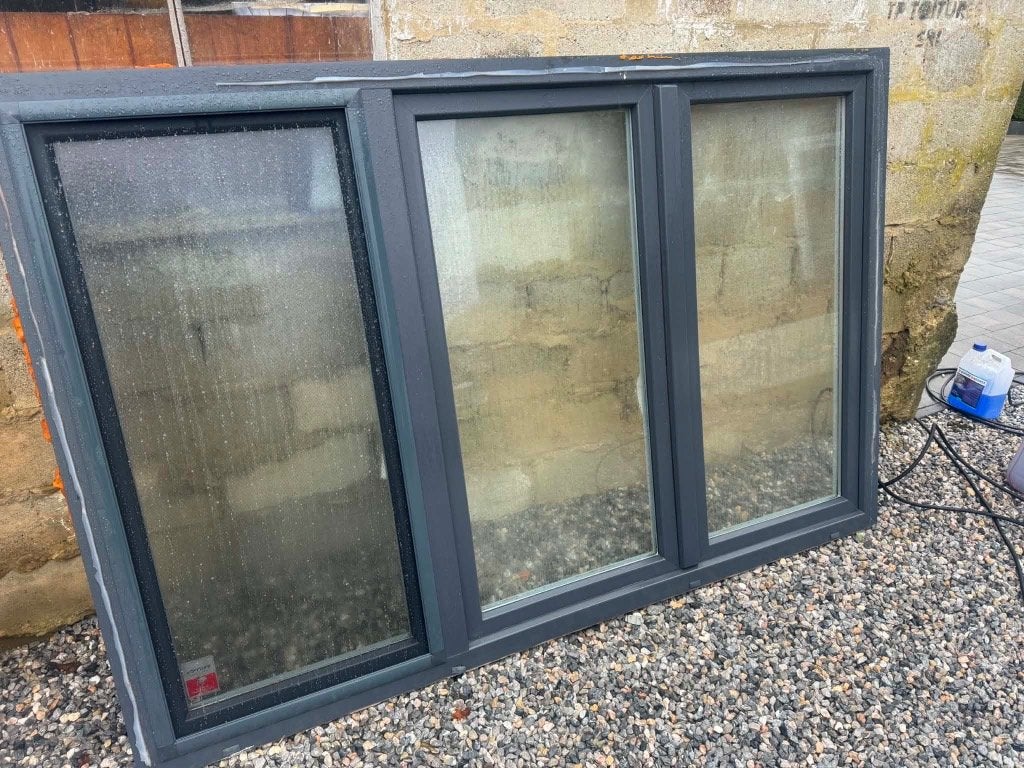 Châssis et porte pvc, Enlèvement, Comme neuf, Fenêtre de façade ou Vitre, Double vitrage