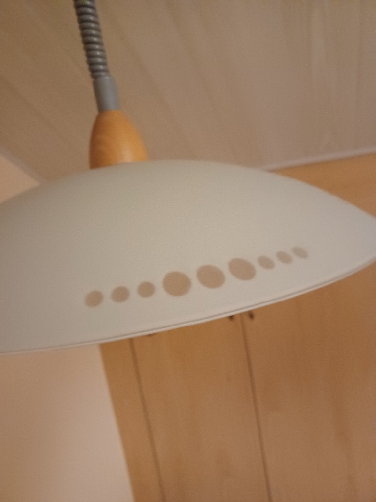 Keukenlamp in glas., Huis en Inrichting, Ophalen, Zo goed als nieuw, Modern, Minder dan 50 cm