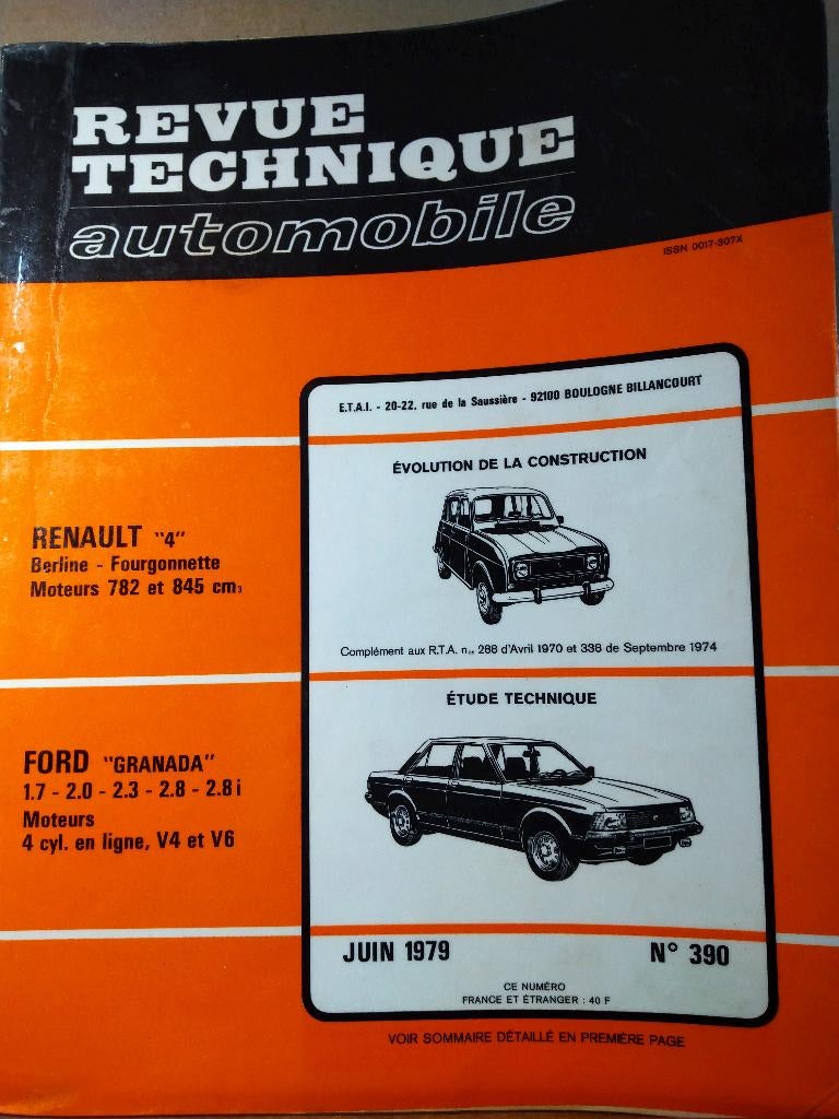 RTA 390 - Ford Granada - juin 1979, Enlèvement ou Envoi