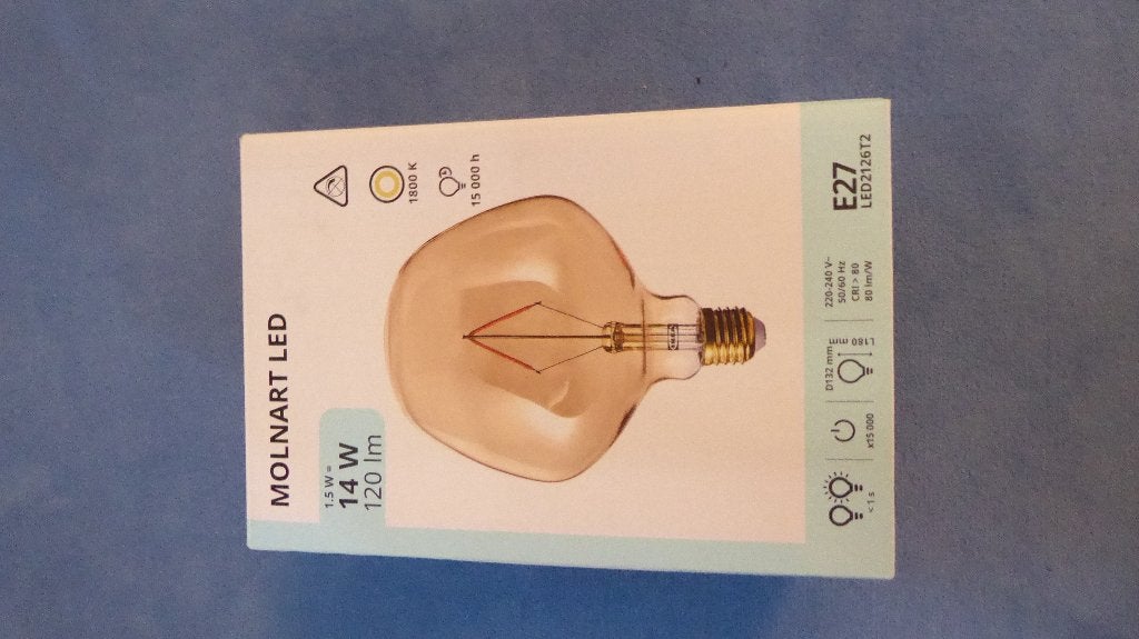 Ampoule LED jaune 125 mm., Enlèvement, Verre