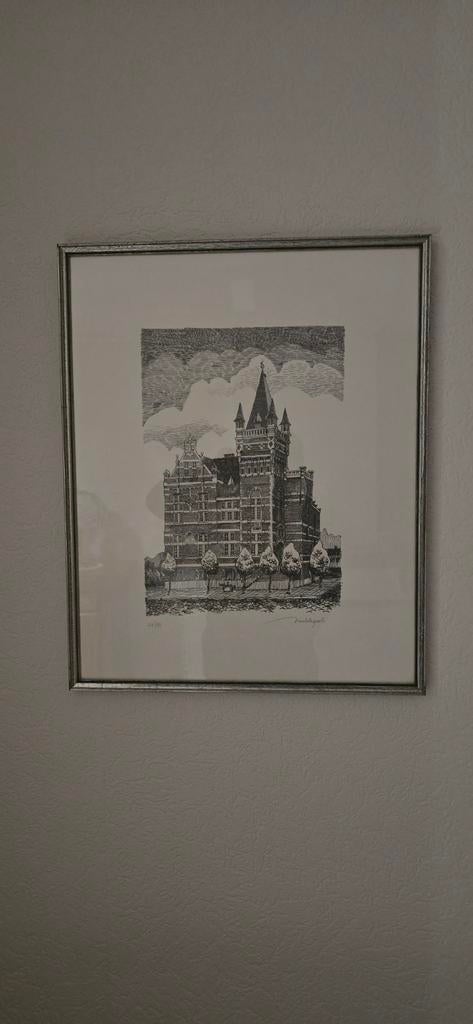 pentekening hendrik nachtegaele, Antiek en Kunst, Ophalen