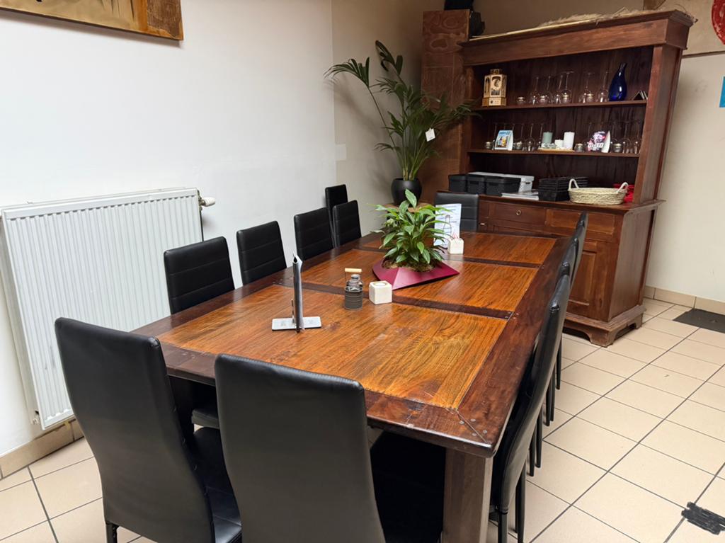 Tafel voor 12 personen en buffetkast, Huis en Inrichting, Tafels | Eettafels, Ophalen, Zo goed als nieuw