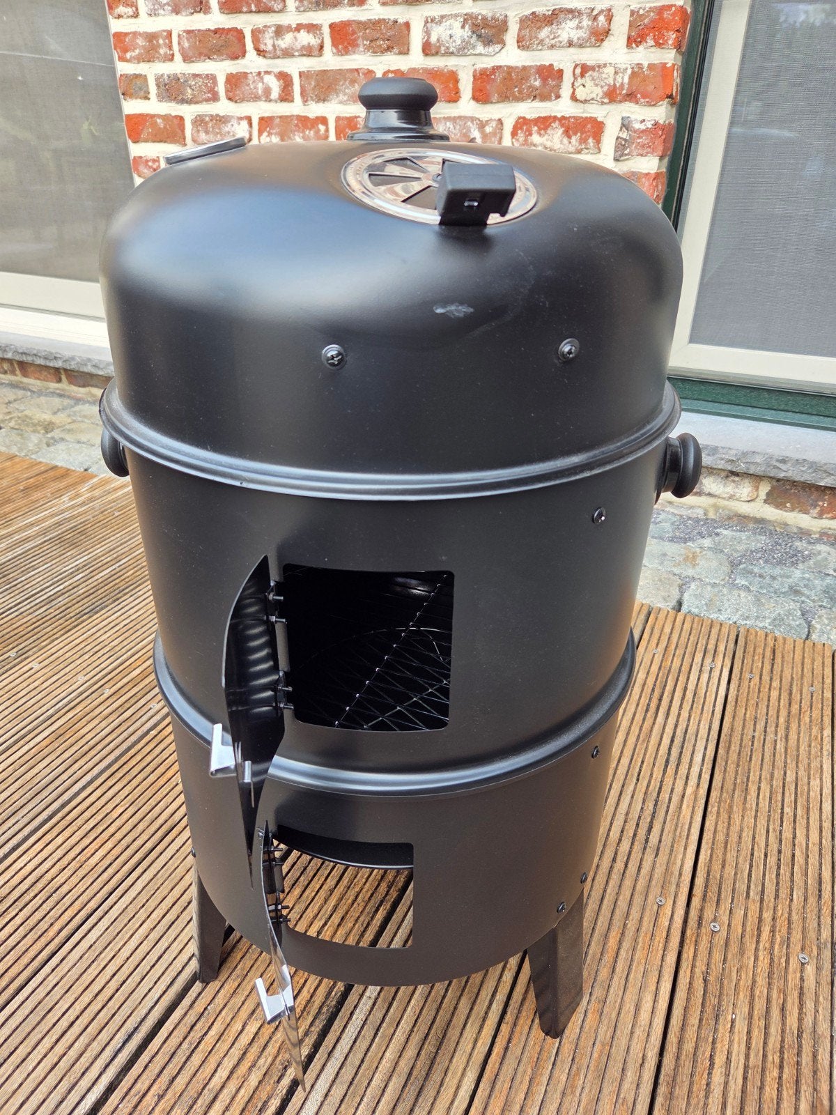 Rookoven bbq gril smoker houtskool, vaderdag cadeau, Ophalen