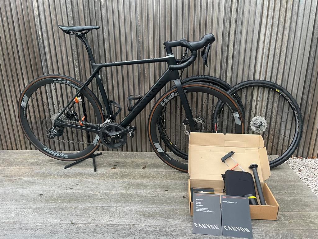 Canyon Endurace CF SL 8.0 - Medium - topstaat, Fietsen en Brommers, Ophalen, Carbon, Schijfrem, 53 tot 57 cm