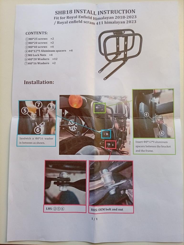 Beugels voor motorfiets/moto(links en rechts), Motoren, Ophalen of Verzenden