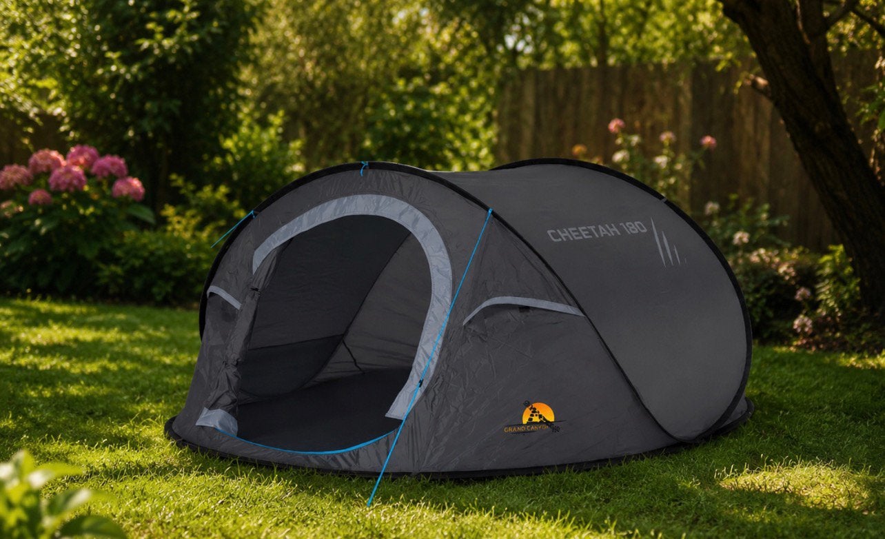 Safarica Cheetah 180 pop-up tent te koop, Ophalen, Zo goed als nieuw, Tot en met 3