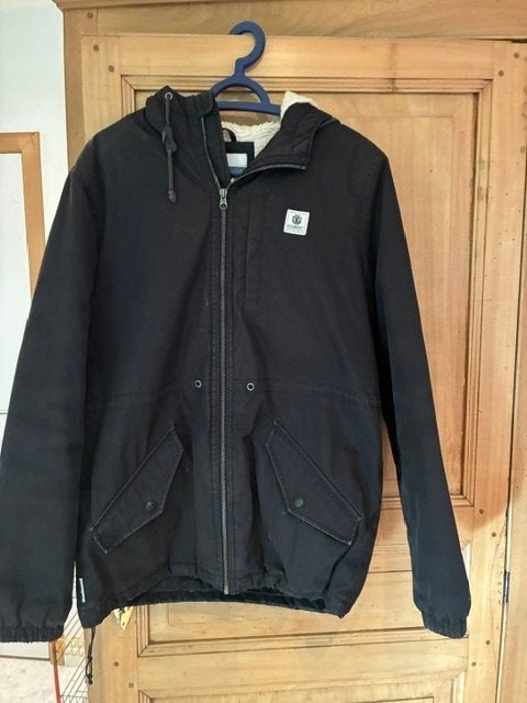 winterjas, Maat 38/40 (M), Zwart, Element, Ophalen of Verzenden