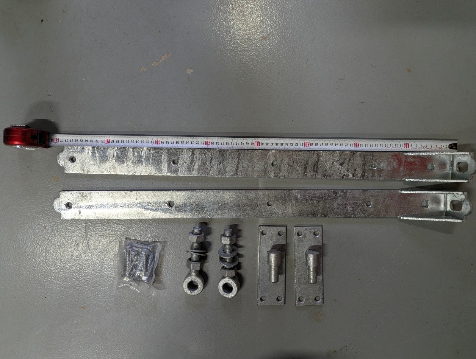 Hardwareset voor poorten, poortscharnier, Ophalen, Nieuw, 250 mm of meer, Overige typen