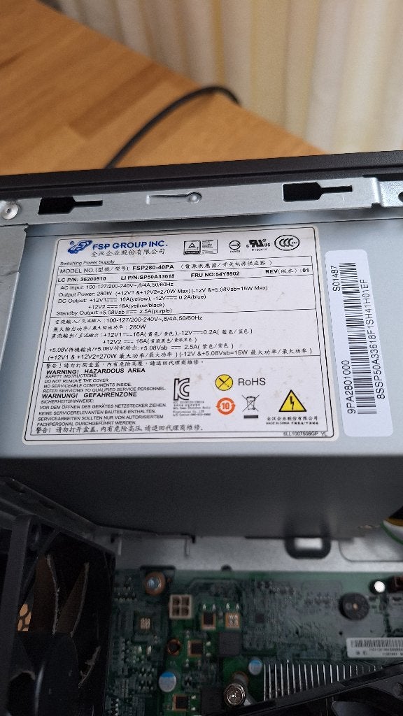 Te koop gevraagd: Lenovo PC Voeding, Computers en Software, Desktop Pc's, Ophalen of Verzenden, Gebruikt, Lenovo
