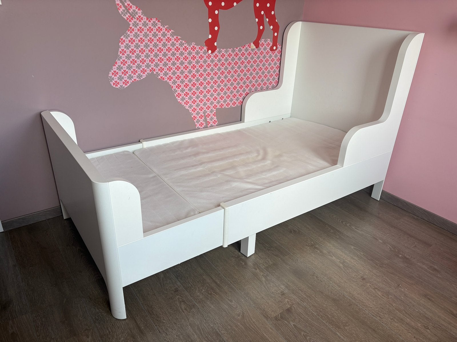 Meegroeibed wit Ikea, 85 tot 100 cm, Gebruikt, 180 cm of meer, Ophalen