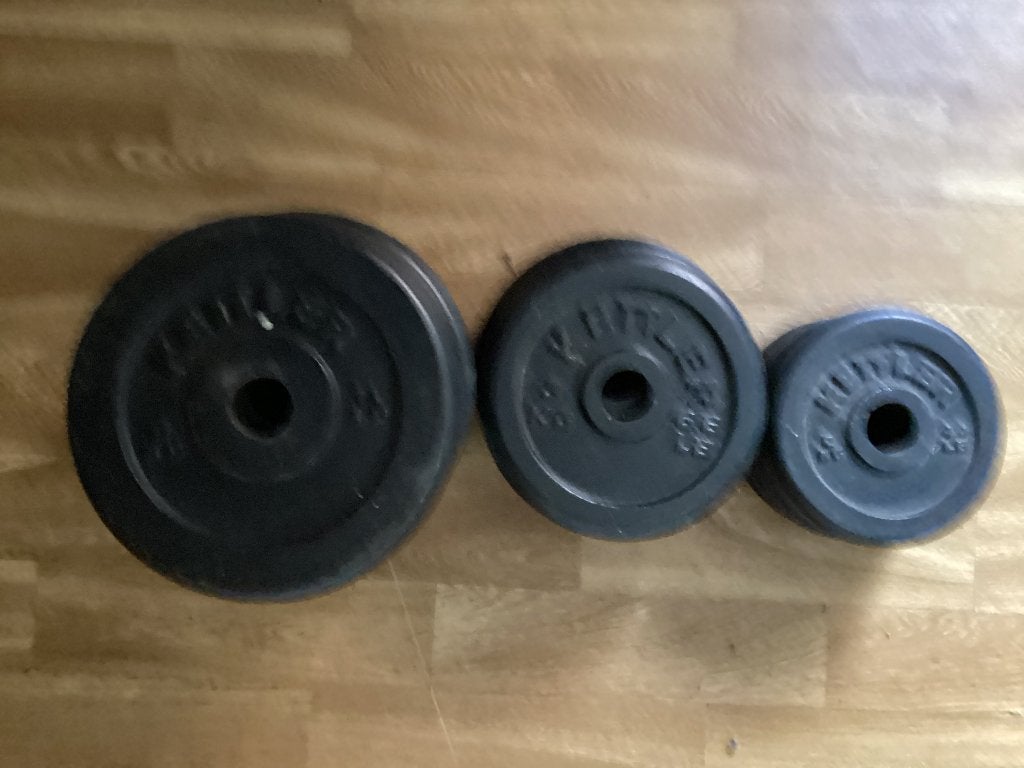 Te koop Halterschijven, Ophalen, Gebruikt, Halterschijven